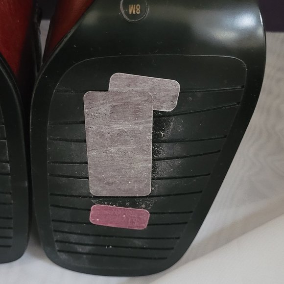 Gianni Bini Chunky Leather Upper Heels - Size 8 - Picture 8 of 8